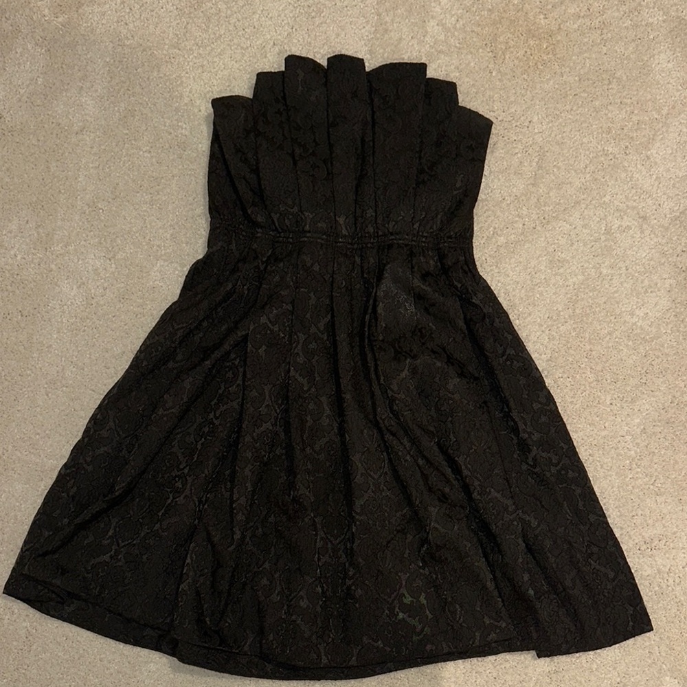 Black Strapless  Cocktail Dress